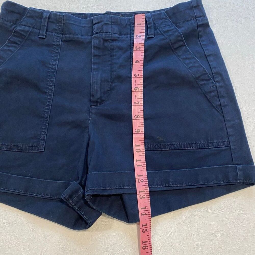 Banana Republic Authentic Chino Shorts Women Size 6 Navy Blue Casual Shorts - Picture 5 of 8